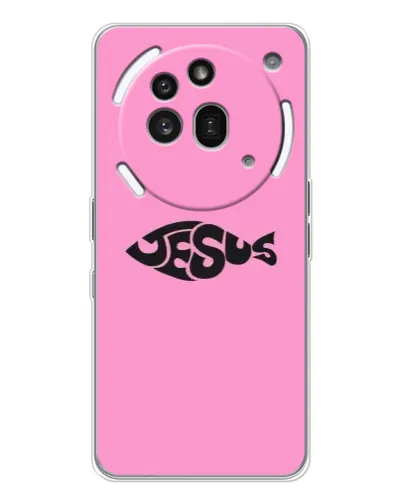 Чехол для Nothing Phone (3a) Pro с картинкой «Розовый символ  Jesus»