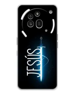 Чехол для Nothing Phone (3a) Pro с картинкой «Меч Духа Jesus»