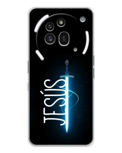 Чехол для Nothing Phone (3a) Pro с картинкой «Меч Духа Jesus»