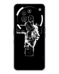 Чехол для Nothing Phone (3a) Pro с картинкой «Сияющий крест Jesus»