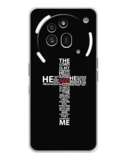 Чехол для Nothing Phone (3a) Pro с картинкой «Текстовый крест»