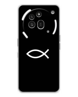 Чехол для Nothing Phone (3a) Pro с картинкой «Символ рыбы Jesus»