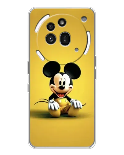 Чехол для Nothing Phone (3a) Pro с картинкой «Микки на желтом» Чехол для Nothing Phone (3a) Pro с картинкой «Микки на желтом»