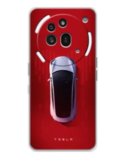 Чехол для Nothing Phone (3a) Pro с картинкой «Tesla Top View» Чехол для Nothing Phone (3a) Pro с картинкой «Tesla Top View»