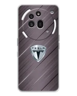 Чохол для Nothing Phone (3a) Pro з картинкою «Металева текстура Tesla»
