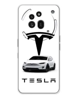 Чохол для Nothing Phone (3a) Pro з картинкою «Tesla White Style»