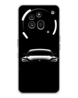 Чохол для Nothing Phone (3a) Pro з картинкою «Фари Tesla Night»