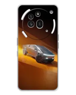 Чохол для Nothing Phone (3a) Pro з картинкою «Cybertruck у пустелі»