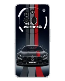 Чохол для Nothing Phone (3a) Pro з картинкою «Mercedes — білий карбон» Чохол для Nothing Phone (3a) Pro з картинкою «Mercedes — білий карбон»