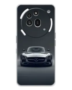 Чехол для Nothing Phone (3a) Pro с картинкой «Mercedes на черном»