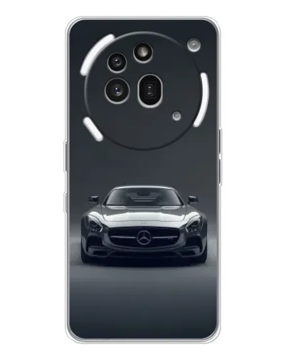 Чехол для Nothing Phone (3a) Pro с картинкой «Mercedes на черном»
