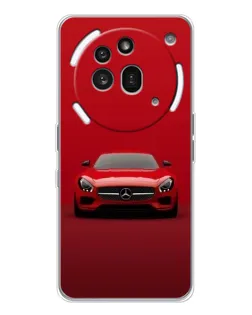Чехол для Nothing Phone (3a) Pro с картинкой «Красный Mercedes AMG»