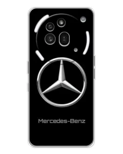 Чехол для Nothing Phone (3a) Pro с картинкой «Mercedes Silver Logo»