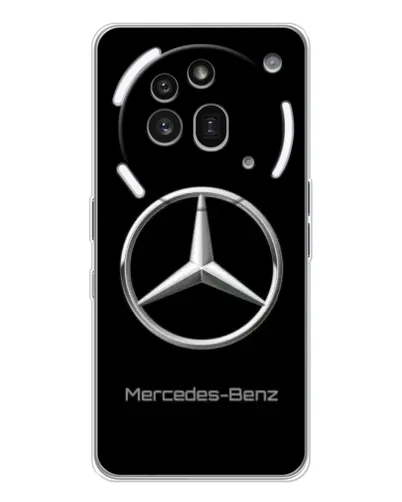 Чехол для Nothing Phone (3a) Pro с картинкой «Mercedes Silver Logo»
