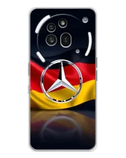 Чехол для Nothing Phone (3a) Pro с картинкой «Mercedes — флаг Германии»