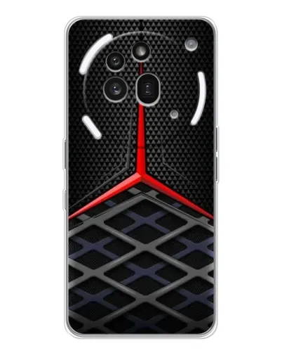 Чехол для Nothing Phone (3a) Pro с картинкой «Mercedes Carbon Grid»