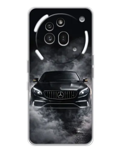Чехол для Nothing Phone (3a) Pro с картинкой «Mercedes в дыму»