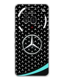 Чехол для Nothing Phone (3a) Pro с картинкой «Mercedes — бирюзовый акцент»