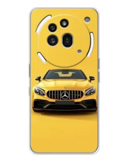 Чехол для Nothing Phone (3a) Pro с картинкой «Желтый Mercedes GT»