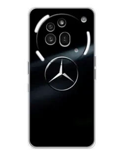 Чехол для Nothing Phone (3a) Pro с картинкой «Mercedes на металле»