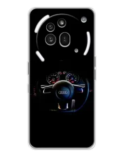 Чохол для Nothing Phone (3a) Pro з картинкою «Салон Audi — кермо» Чохол для Nothing Phone (3a) Pro з картинкою «Салон Audi — кермо»