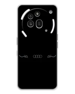 Чехол для Nothing Phone (3a) Pro с картинкой «Audi — световой подпись» Чехол для Nothing Phone (3a) Pro с картинкой «Audi — световой подпись»