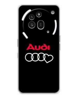 Чехол для Nothing Phone (3a) Pro с картинкой «Логотип Audi Heart» Чехол для Nothing Phone (3a) Pro с картинкой «Логотип Audi Heart»