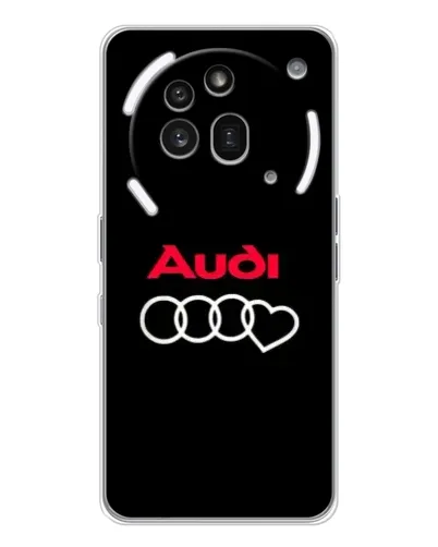 Чехол для Nothing Phone (3a) Pro с картинкой «Логотип Audi Heart» Чехол для Nothing Phone (3a) Pro с картинкой «Логотип Audi Heart»