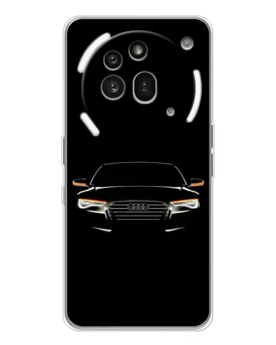 Чехол для Nothing Phone (3a) Pro с картинкой «Audi — ночной контур» Чехол для Nothing Phone (3a) Pro с картинкой «Audi — ночной контур»