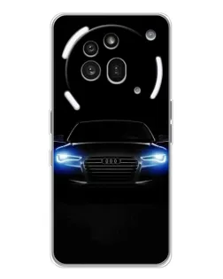 Чехол для Nothing Phone (3a) Pro с картинкой «Audi в неоне»