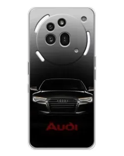 Чехол для Nothing Phone (3a) Pro с картинкой «Audi — градиентный контур»
