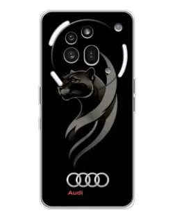 Чехол для Nothing Phone (3a) Pro с картинкой «Графика — пантера и Audi»