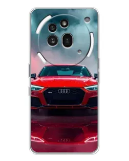 Чехол для Nothing Phone (3a) Pro с картинкой «Audi RS — красный стиль»
