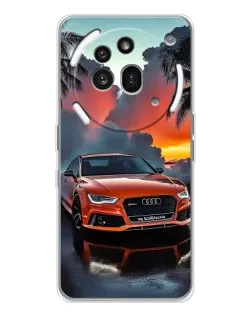 Чехол для Nothing Phone (3a) Pro с картинкой «Audi — закат»