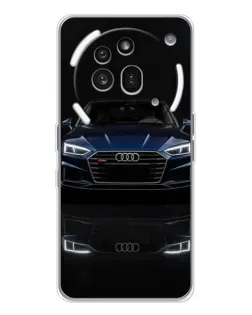 Чехол для Nothing Phone (3a) Pro с картинкой «Audi — ночное отражение»