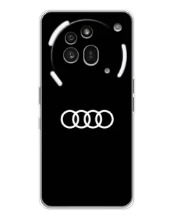 Чехол для Nothing Phone (3a) Pro с картинкой «Audi White Logo»