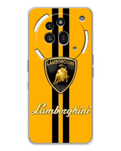 Чехол для Nothing Phone (3a) Pro с картинкой «Lamborghini Stripe желтый» Чехол для Nothing Phone (3a) Pro с картинкой «Lamborghini Stripe желтый»