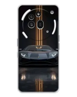 Чехол для Nothing Phone (3a) Pro с картинкой «Lamborghini золотые линии» Чехол для Nothing Phone (3a) Pro с картинкой «Lamborghini золотые линии»