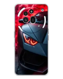 Чехол для Nothing Phone (3a) Pro с картинкой «Lamborghini красное сияние» Чехол для Nothing Phone (3a) Pro с картинкой «Lamborghini красное сияние»