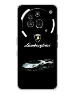 Чехол для Nothing Phone (3a) Pro с картинкой «Логотип Lamborghini классика»