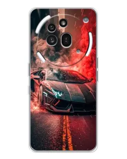 Чехол для Nothing Phone (3a) Pro с картинкой «Lamborghini красный дым»