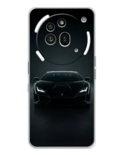 Чехол для Nothing Phone (3a) Pro с картинкой «Черный Lamborghini Aventador»