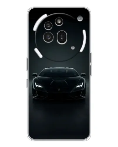 Чехол для Nothing Phone (3a) Pro с картинкой «Черный Lamborghini Aventador» Чехол для Nothing Phone (3a) Pro с картинкой «Черный Lamborghini Aventador»