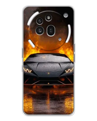 Чехол для Nothing Phone (3a) Pro с картинкой «Lamborghini в огне» Чехол для Nothing Phone (3a) Pro с картинкой «Lamborghini в огне»