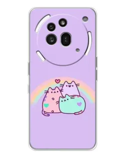 Чохол для Nothing Phone (3a) Pro з картинкою «Веселкові Пушини»