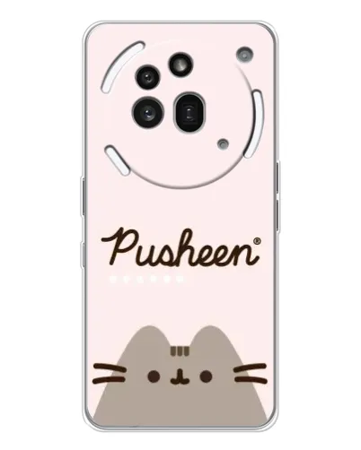 Чехол для Nothing Phone (3a) Pro с картинкой «Pusheen логотип»
