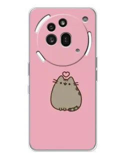 Чохол для Nothing Phone (3a) Pro з картинкою «Pusheen серце»
