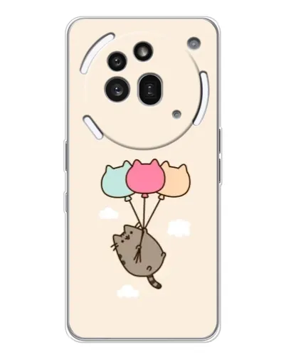 Чехол для Nothing Phone (3a) Pro с картинкой «Пушин на шариках»