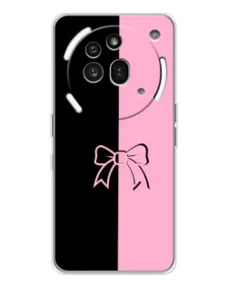 Чехол для Nothing Phone (3a) Pro с картинкой «Половинки банта»