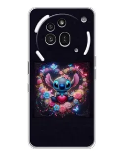 Чехол для Nothing Phone (3a) Pro с картинкой «Stitch в цветах»